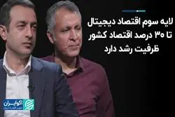 لایه سوم اقتصاد دیجیتال تا ۳۰ درصد اقتصاد کشور ظرفیت رشد دارد