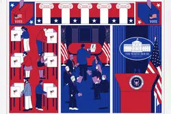 آخرین وضعیت آرایش قدرت جدید در آمریکا: عبور ترامپ از ۳۰۰ رای الکترال/ گام جدید جمهوری‌خواهان برای تسخیر کامل کنگره