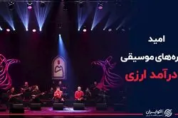 امید ستاره های موسیقی به درآمد ارزی