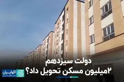 دولت سیزدهم چقدر از وعده خودش در مسکن را محقق کرد؟