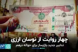 چهار روایت از نوسان ارزی/ تدابیر جدید بازارساز برای حواله درهم
