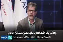 راهکار یک اقتصاددان برای تامین مسکن خانوار