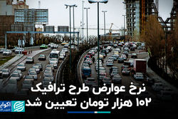نرخ عوارض طرح ترافیک 102 هزار تومان تعیین شد