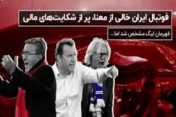 فوتبال ایران خالی از معنا،پر از شکایت های مالی