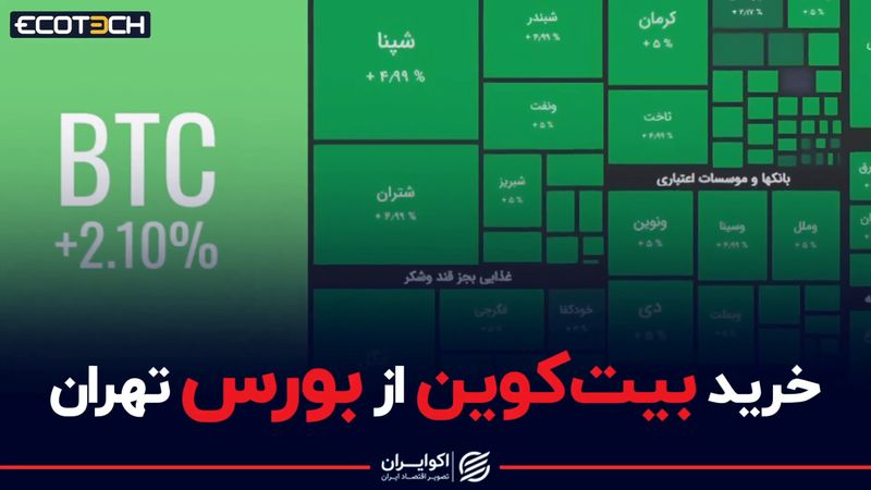 خرید بیت‌کوین از بورس تهران