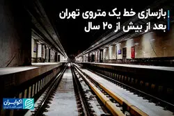بازسازی خط یک متروی تهران بعد از بیش از ۲۰ سال 