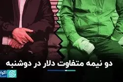  دو نیمه متفاوت دلار در دوشنبه