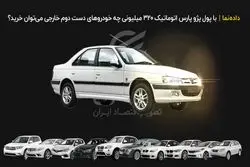 معادل پژو پارس 320 میلیون تومانی با خودروهای دست دوم خارجی