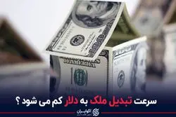 سرعت تبدیل ملک به دلار کم می شود؟