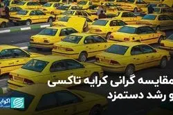 مقایسه گرانی کرایه تاکسی و رشد دستمزد