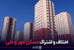 اختلاف و اشتراک مسکن مهر و ملی