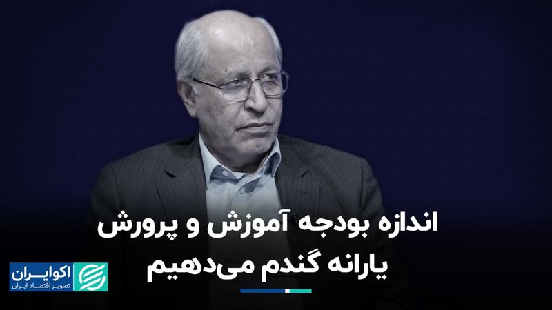 اندازه بودجه آموزش و پرورش یارانه گندم می‌دهیم