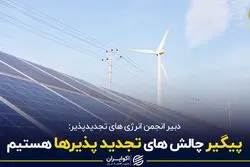 پیگیر چالش های تجدید پذیرها هستیم