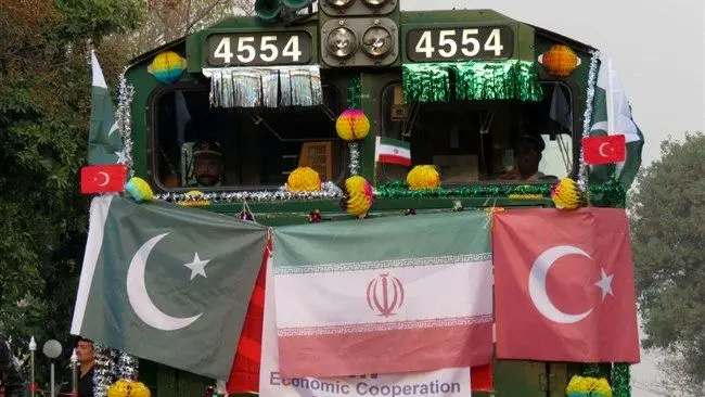 افتتاح طرح ریلی اسلام‌آباد- تهران- استانبول + اینفوگرافی