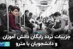 جزییات تردد رایگان دانش آموزان و دانشجویان با مترو