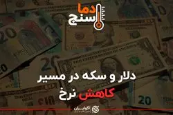 دلار و سکه در مسیر کاهش نرخ