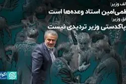 مخالف وزیر: فاطمی‌امین استاد وعده‌هاست؛ موافق وزیر: فاطمی امین پاکدست است