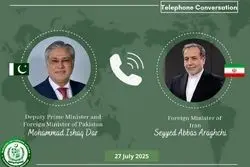 گفت‌وگوی وزرای خارجه ایران و پاکستان درباره بحران غزه و روابط دوجانبه