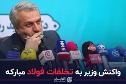 واکنش وزیر صمت به تخلفات فولاد مبارکه