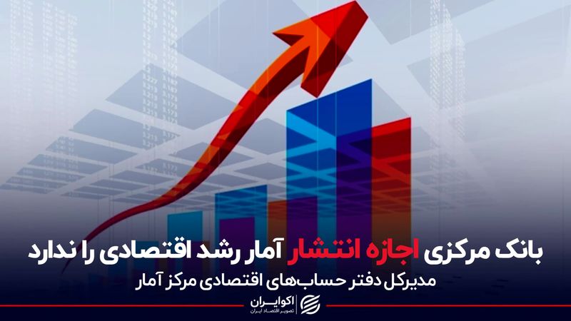 بانک مرکزی اجازه انتشار آمار رشد اقتصادی را ندارد