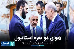 هوای دونفره استانبول؛ جزئیات دیدار اردوغان با الشرع+ فیلم