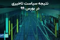 نتیجه سیاست تاخیری در بورس 99 