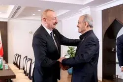  گفت‌وگوی پزشکیان و الهام علی‌اف در حاشیه اجلاس اکو