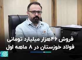 فروش 46 هزار میلیارد تومانی فولاد خوزستان در 8 ماهه اول