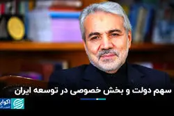 سهم دولت و بخش خصوصی در توسعه ایران