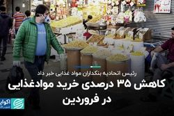 کاهش 35 درصدی خرید مواد غذایی در فروردین
