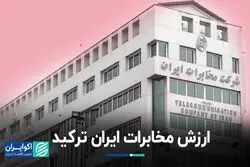 ارزش مخابرات ایران ترکید