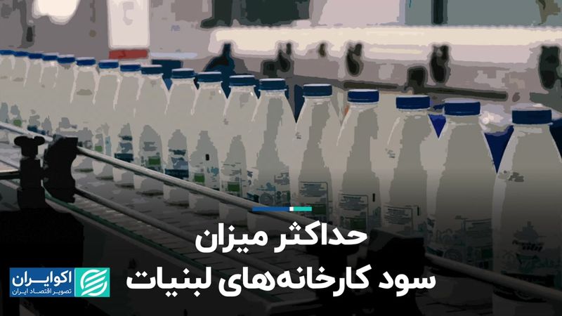 حداکثر میزان سود کارخانه‌های لبنیات