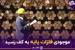 موجودی فلزات پایه به کف رسید