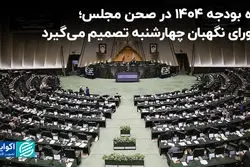  بررسی مجدد مغایرت بودجه ۱۴۰۴ در صحن مجلس