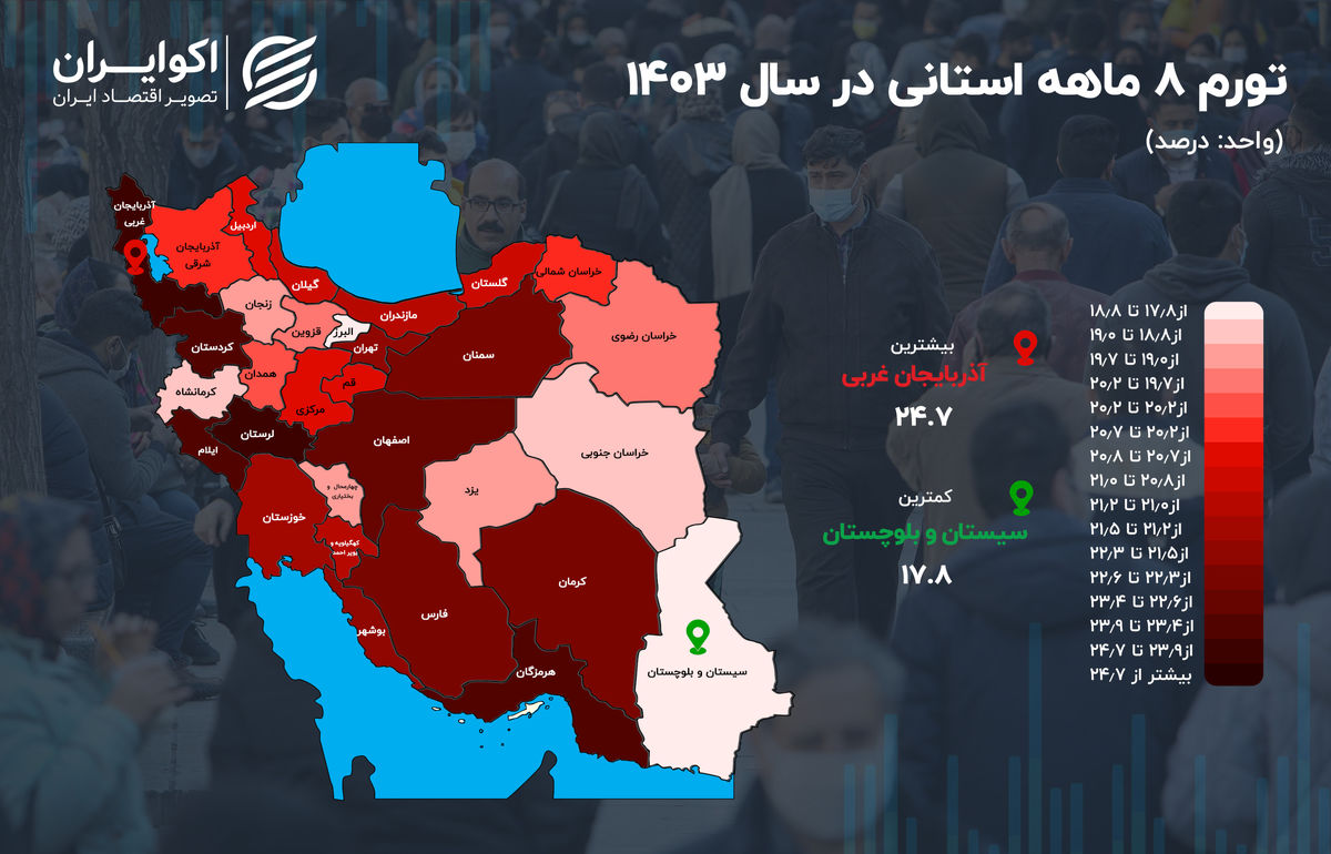 فشار تورم در 1403 بر دوش کدام استان است؟