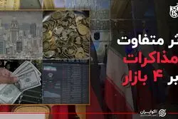 اثر متفاوت مذاکرات بر ۴ بازار