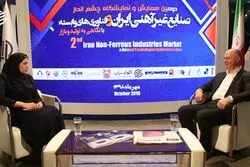 مصاحبه با بهرام شکوری رئیس کمیسیون معادن و صنایع معدنی اتاق بازرگانی در حاشیه همایش صنایع غیرآهنی
