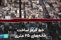  خط قرمز ساخت خانه‌های 25 متری