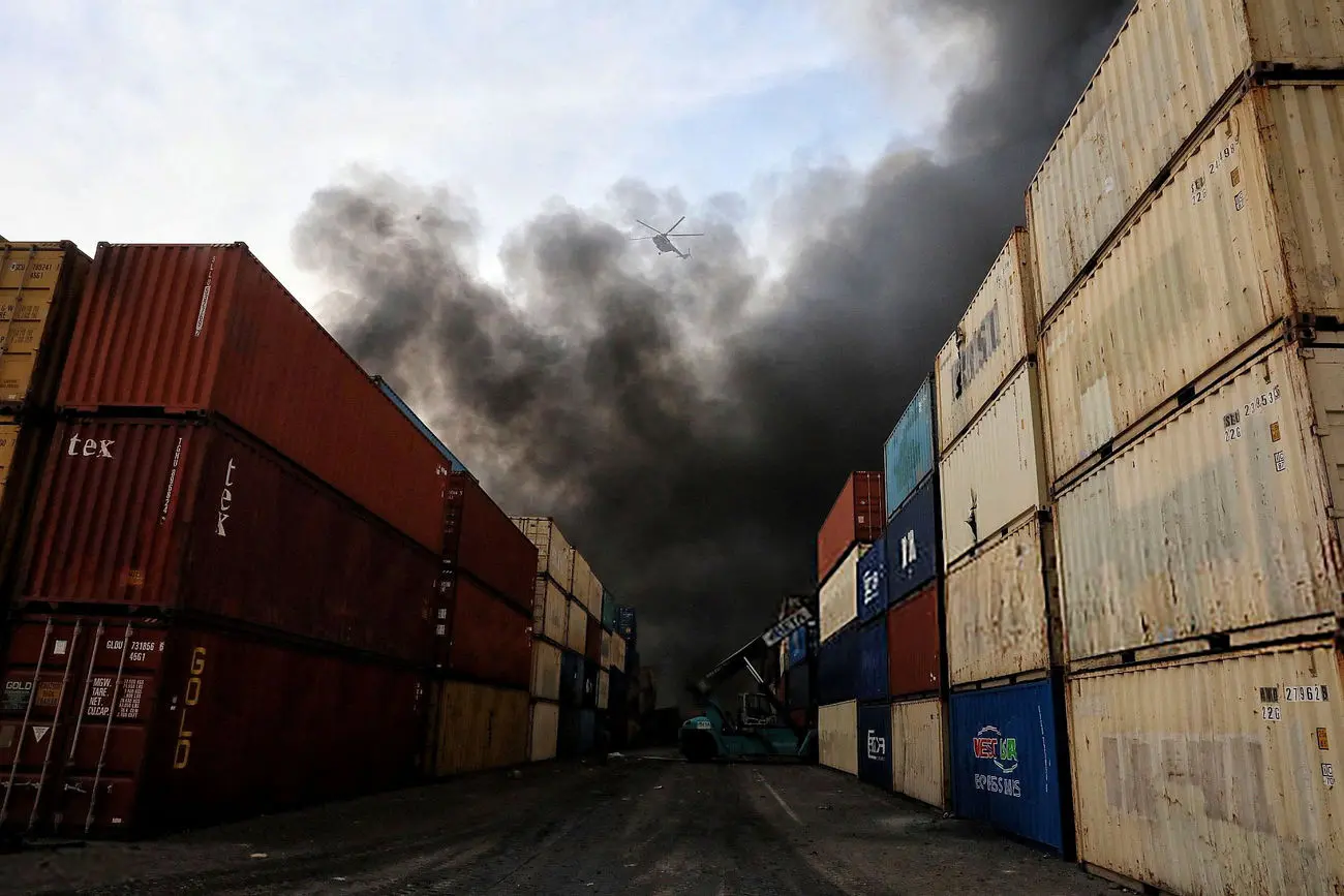 میزان خسارت محوطه انفجار بندر شهید رجایی مشخص شد