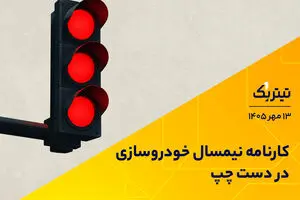 کارنامه نیمسال خودروسازی در دست چپ
