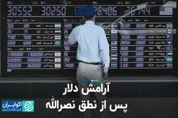 آرامش دلار پس از نطق نصراالله 