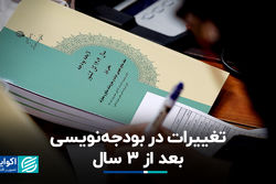 تغییرات در بودجه‌نویسی بعد از 3 سال