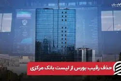 حذف رقیب بورس از لیست بانک مرکزی