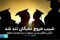 شیب خروج نخبگان تند شد 