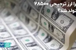 چرا ارز ترجیحی 28500 متولد شد؟