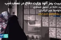 توییت رمزآلود وزارت دفاع در نصف شب