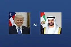 موضوع گفت و گوی رئیس امارات و دونالد ترامپ چه بود؟