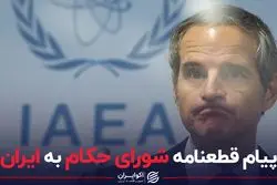 پیام قطعنامه شورای حکام به ایران