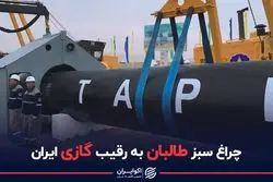 چراغ سبز طالبان به دور زدن گازی ایران؛ تاپی رقیب صلح