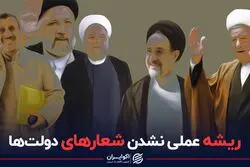 ریشه عملی نشدن شعارهای دولت ها